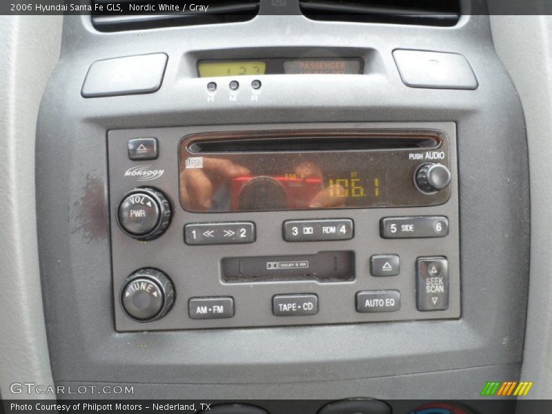 Nordic White / Gray 2006 Hyundai Santa Fe GLS