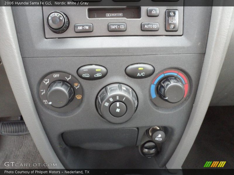 Nordic White / Gray 2006 Hyundai Santa Fe GLS
