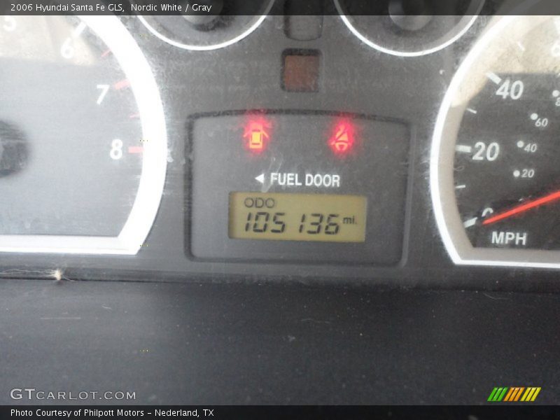 Nordic White / Gray 2006 Hyundai Santa Fe GLS