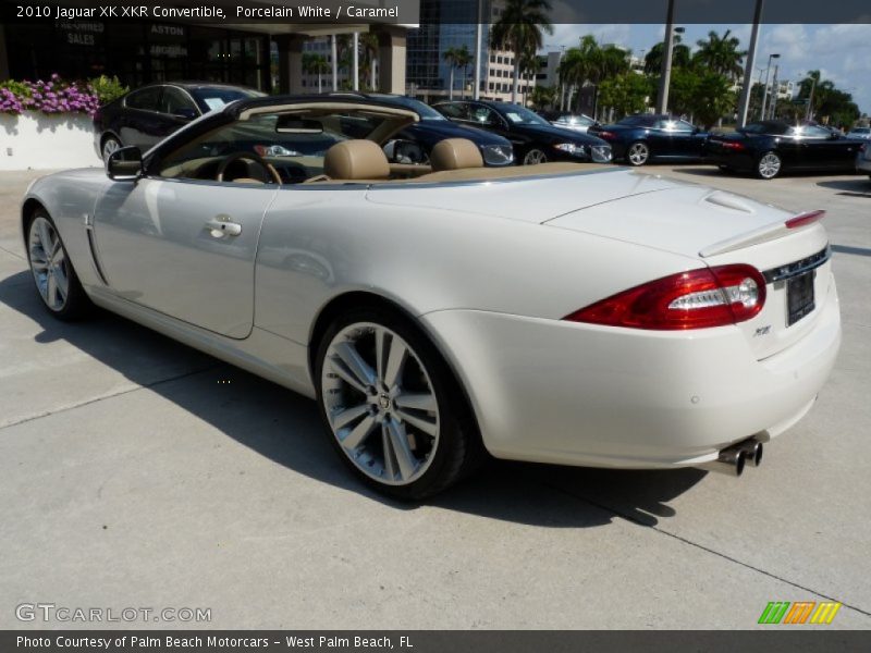 Porcelain White / Caramel 2010 Jaguar XK XKR Convertible