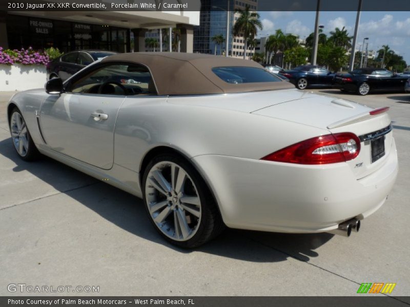 Porcelain White / Caramel 2010 Jaguar XK XKR Convertible