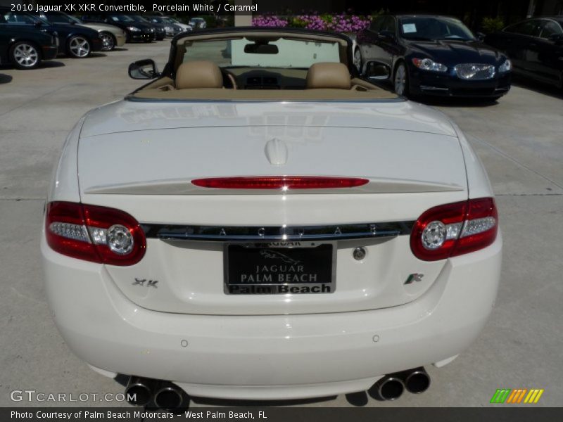 Porcelain White / Caramel 2010 Jaguar XK XKR Convertible