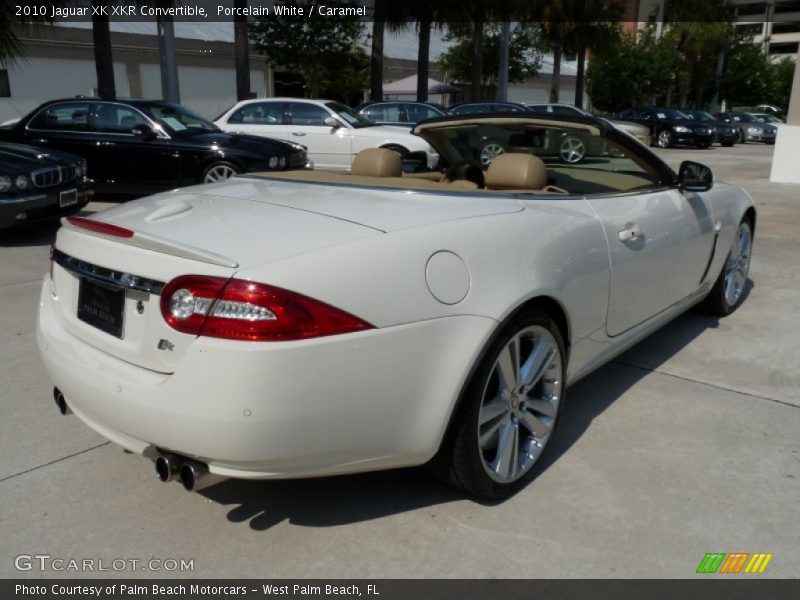 Porcelain White / Caramel 2010 Jaguar XK XKR Convertible