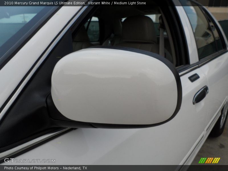 Vibrant White / Medium Light Stone 2010 Mercury Grand Marquis LS Ultimate Edition