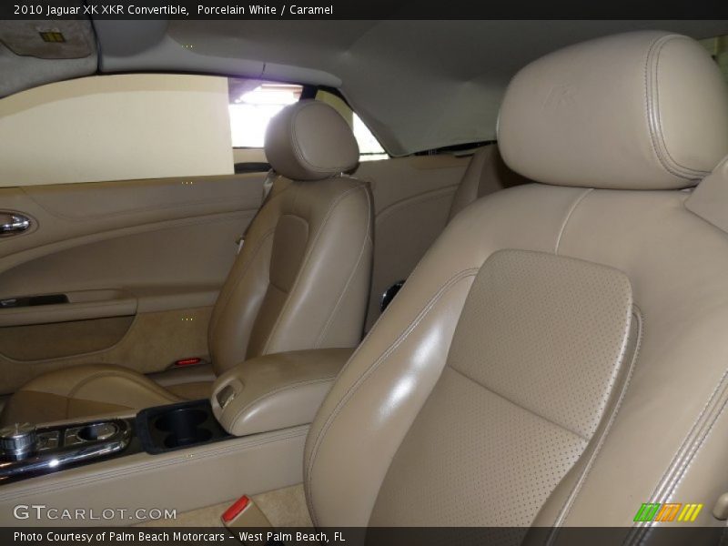 Porcelain White / Caramel 2010 Jaguar XK XKR Convertible