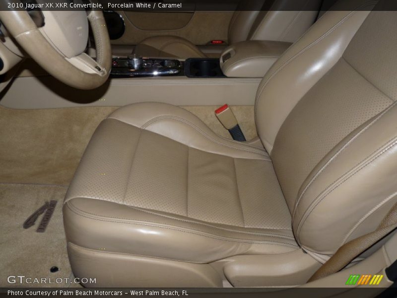 Porcelain White / Caramel 2010 Jaguar XK XKR Convertible