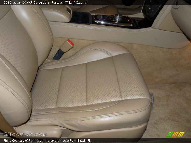 Porcelain White / Caramel 2010 Jaguar XK XKR Convertible