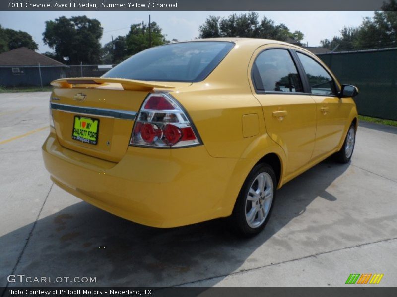 Summer Yellow / Charcoal 2011 Chevrolet Aveo LT Sedan