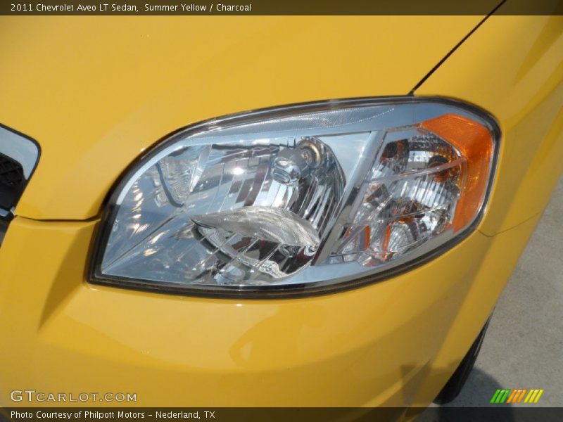 Summer Yellow / Charcoal 2011 Chevrolet Aveo LT Sedan