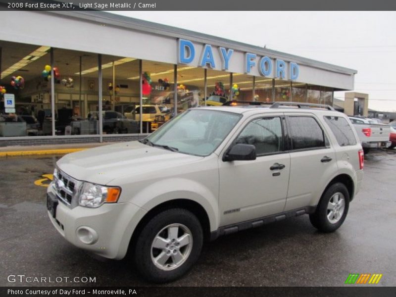 Light Sage Metallic / Camel 2008 Ford Escape XLT