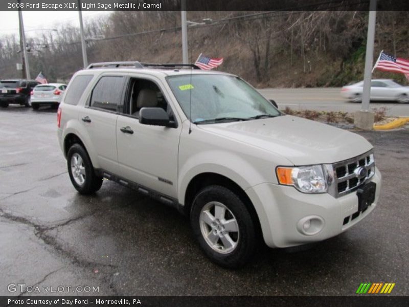 Light Sage Metallic / Camel 2008 Ford Escape XLT