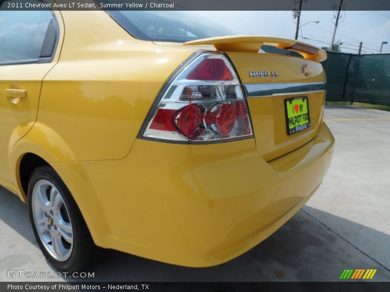 Summer Yellow / Charcoal 2011 Chevrolet Aveo LT Sedan