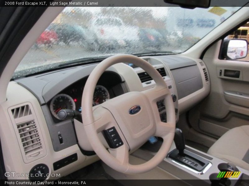 Light Sage Metallic / Camel 2008 Ford Escape XLT