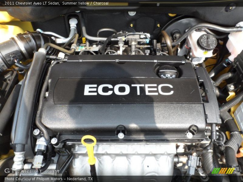  2011 Aveo LT Sedan Engine - 1.6 Liter DOHC 16-Valve VVT ECOTEC 4 Cylinder