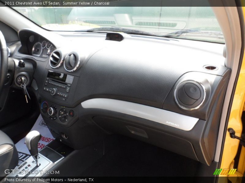 Summer Yellow / Charcoal 2011 Chevrolet Aveo LT Sedan