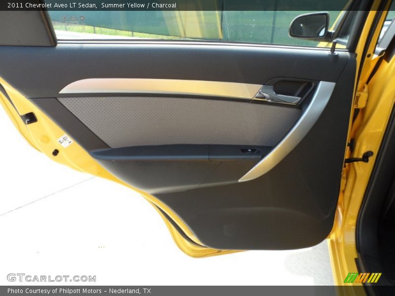 Summer Yellow / Charcoal 2011 Chevrolet Aveo LT Sedan