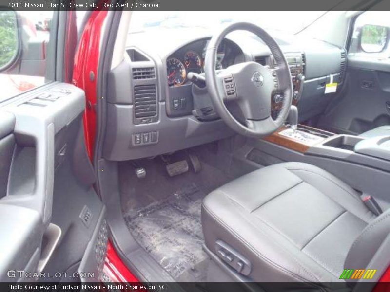 Red Alert / Charcoal 2011 Nissan Titan SL Crew Cab