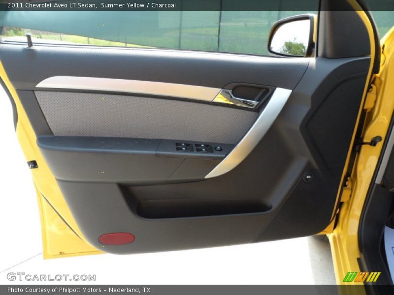 Summer Yellow / Charcoal 2011 Chevrolet Aveo LT Sedan