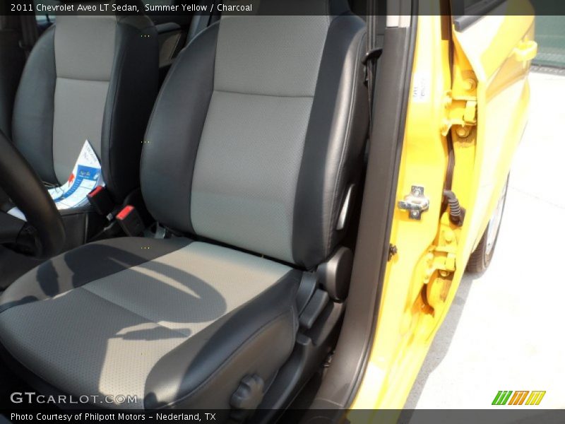 Summer Yellow / Charcoal 2011 Chevrolet Aveo LT Sedan
