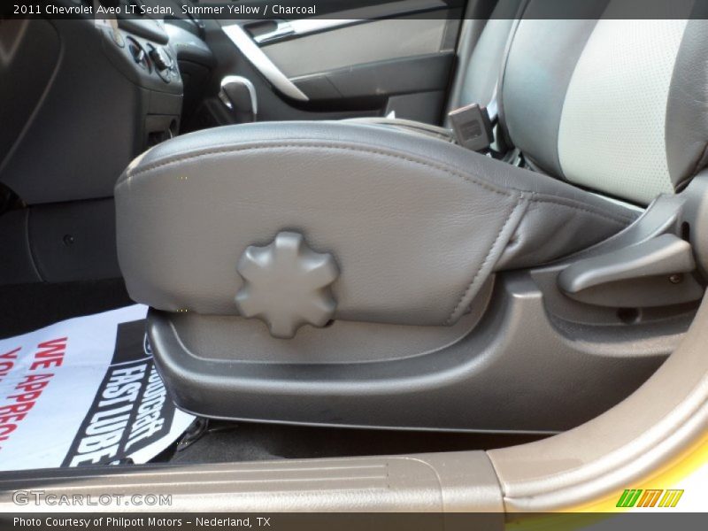 Summer Yellow / Charcoal 2011 Chevrolet Aveo LT Sedan