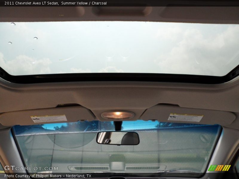 Summer Yellow / Charcoal 2011 Chevrolet Aveo LT Sedan