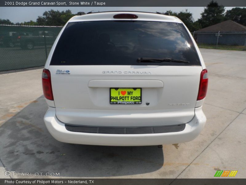 Stone White / Taupe 2001 Dodge Grand Caravan Sport