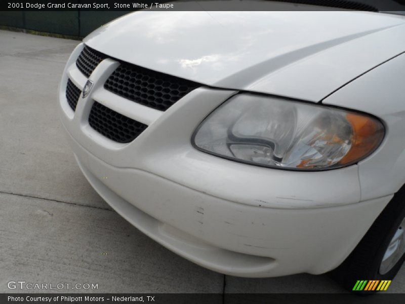 Stone White / Taupe 2001 Dodge Grand Caravan Sport