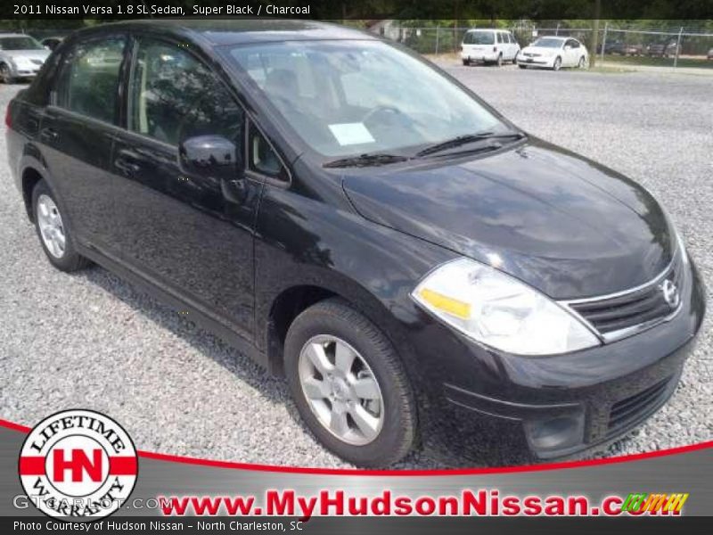 Super Black / Charcoal 2011 Nissan Versa 1.8 SL Sedan