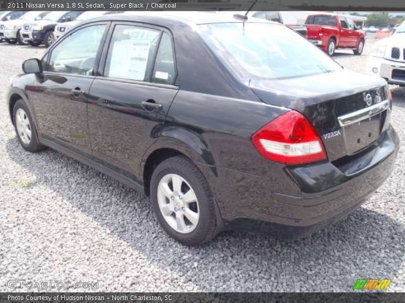 Super Black / Charcoal 2011 Nissan Versa 1.8 SL Sedan