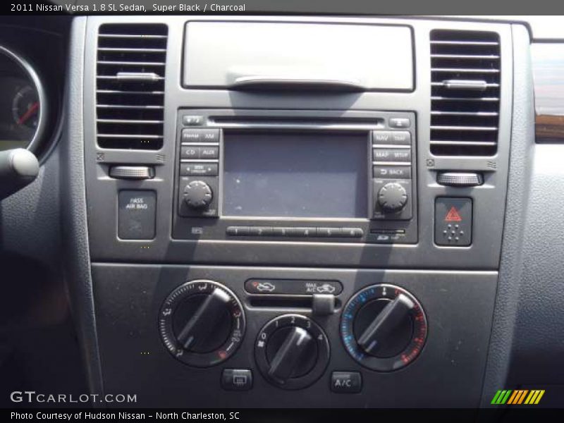 Super Black / Charcoal 2011 Nissan Versa 1.8 SL Sedan