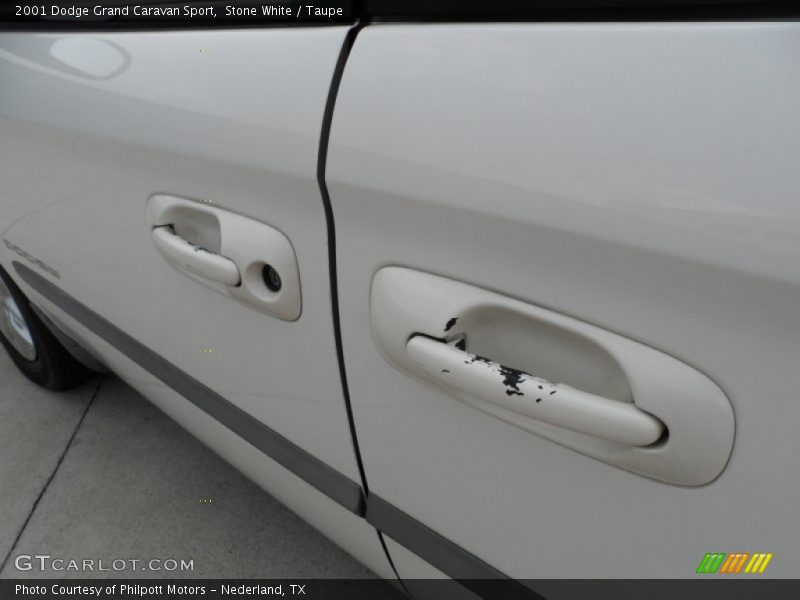 Stone White / Taupe 2001 Dodge Grand Caravan Sport