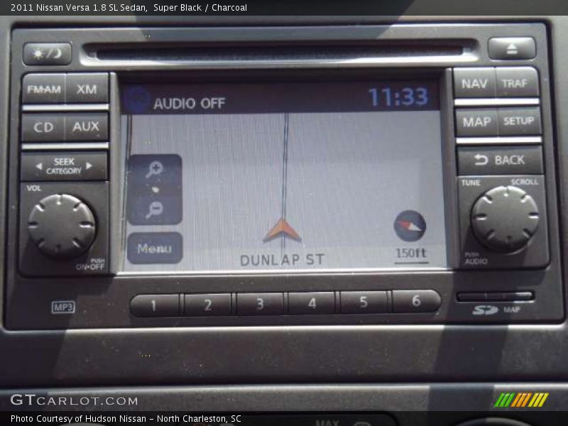 Super Black / Charcoal 2011 Nissan Versa 1.8 SL Sedan