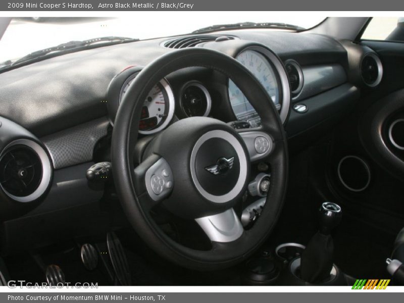 Astro Black Metallic / Black/Grey 2009 Mini Cooper S Hardtop