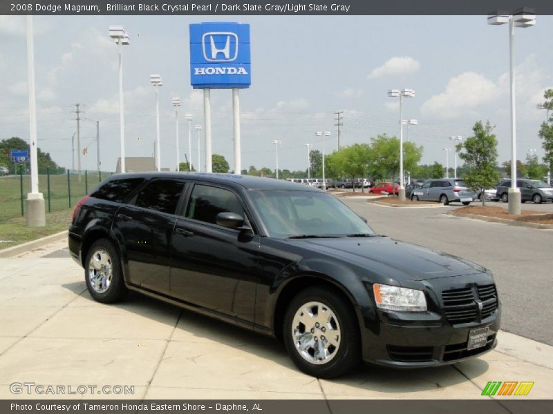 Brilliant Black Crystal Pearl / Dark Slate Gray/Light Slate Gray 2008 Dodge Magnum
