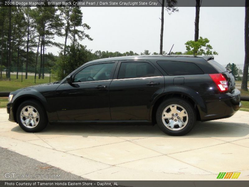 Brilliant Black Crystal Pearl / Dark Slate Gray/Light Slate Gray 2008 Dodge Magnum