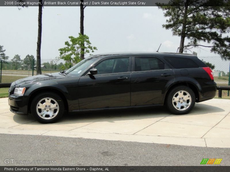 Brilliant Black Crystal Pearl / Dark Slate Gray/Light Slate Gray 2008 Dodge Magnum