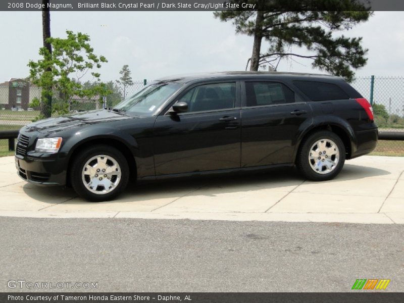 Brilliant Black Crystal Pearl / Dark Slate Gray/Light Slate Gray 2008 Dodge Magnum