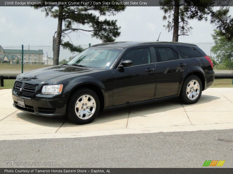 Brilliant Black Crystal Pearl / Dark Slate Gray/Light Slate Gray 2008 Dodge Magnum