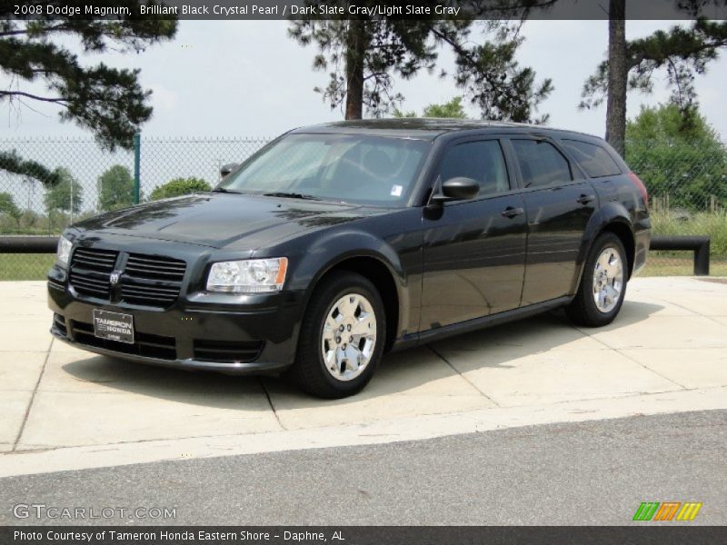 Brilliant Black Crystal Pearl / Dark Slate Gray/Light Slate Gray 2008 Dodge Magnum