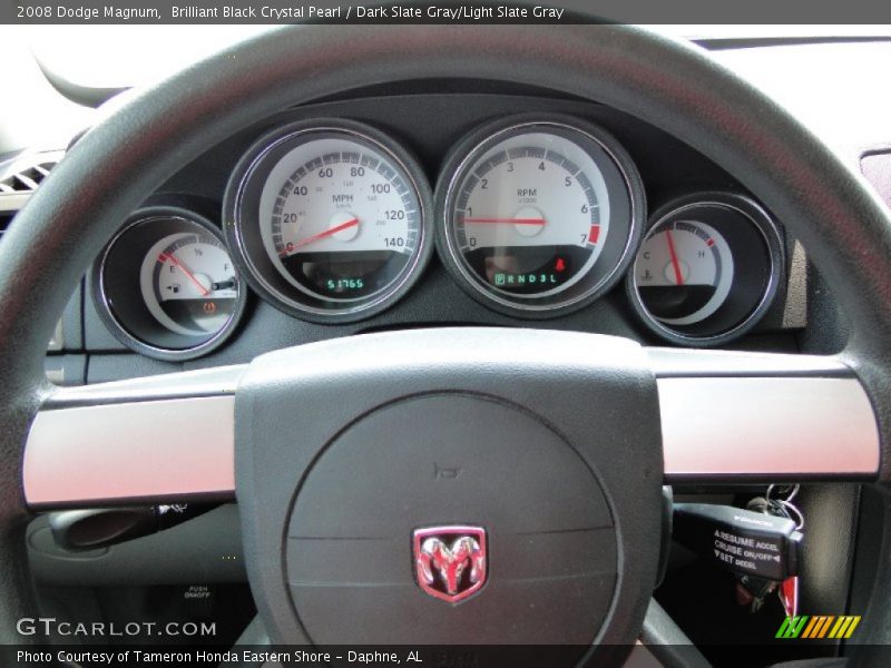Brilliant Black Crystal Pearl / Dark Slate Gray/Light Slate Gray 2008 Dodge Magnum