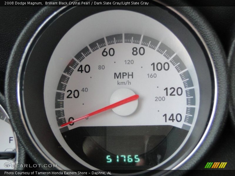 Brilliant Black Crystal Pearl / Dark Slate Gray/Light Slate Gray 2008 Dodge Magnum