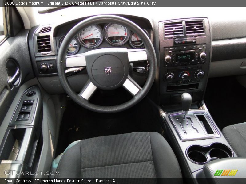 Brilliant Black Crystal Pearl / Dark Slate Gray/Light Slate Gray 2008 Dodge Magnum