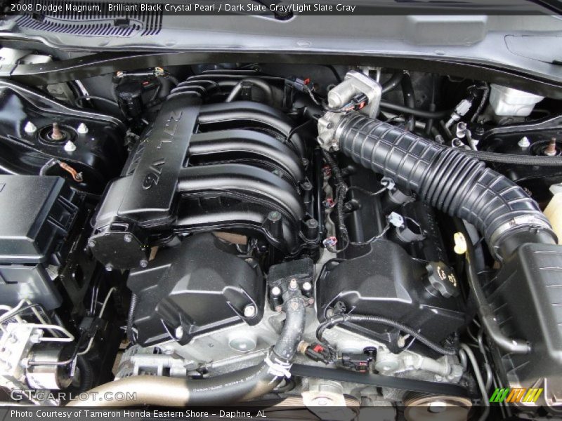 Brilliant Black Crystal Pearl / Dark Slate Gray/Light Slate Gray 2008 Dodge Magnum