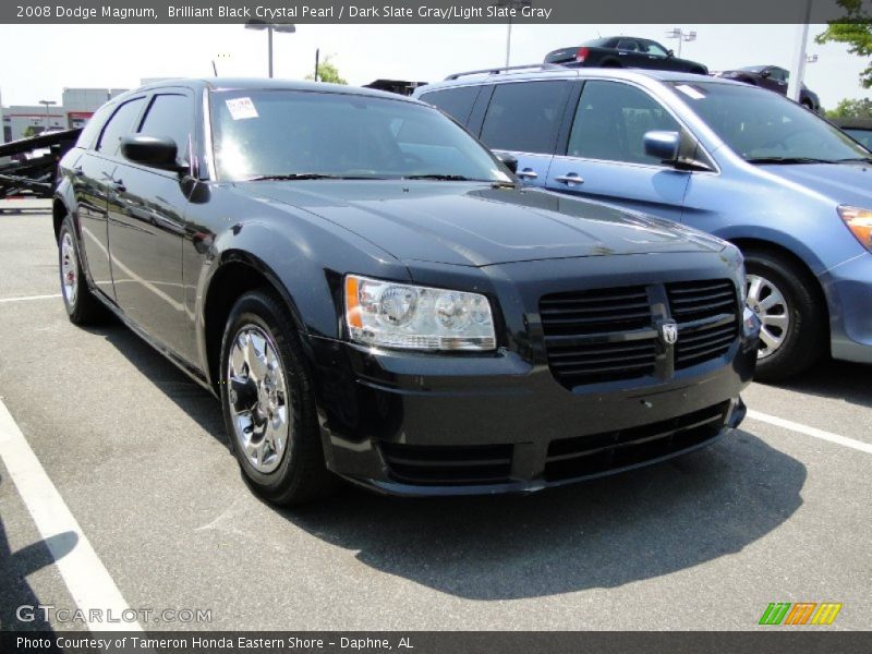 Brilliant Black Crystal Pearl / Dark Slate Gray/Light Slate Gray 2008 Dodge Magnum
