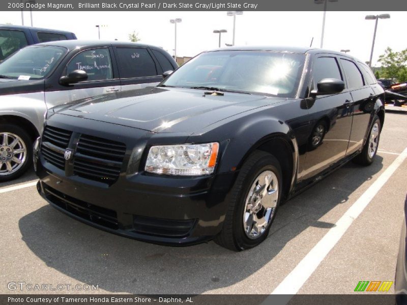 Brilliant Black Crystal Pearl / Dark Slate Gray/Light Slate Gray 2008 Dodge Magnum