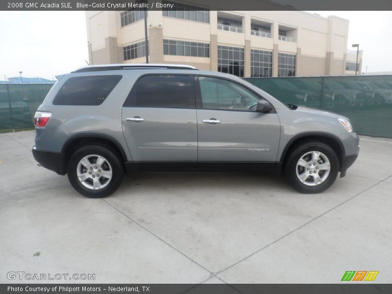 Blue-Gold Crystal Metallic / Ebony 2008 GMC Acadia SLE