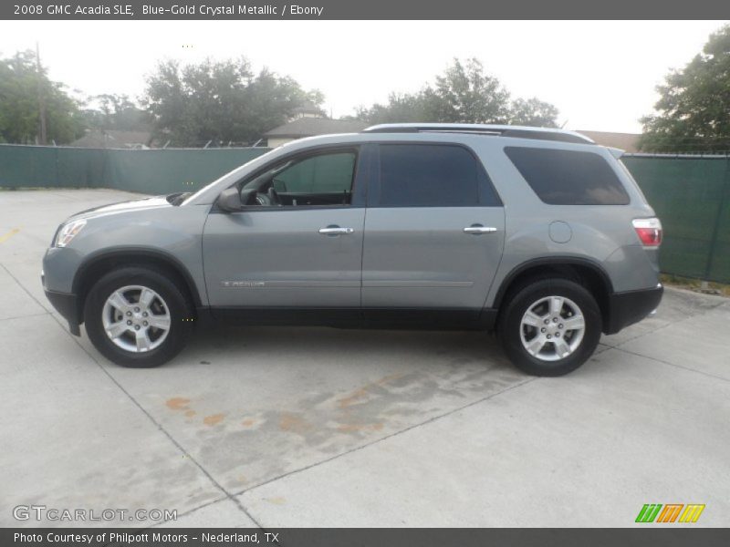 Blue-Gold Crystal Metallic / Ebony 2008 GMC Acadia SLE