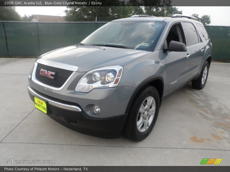 Blue-Gold Crystal Metallic / Ebony 2008 GMC Acadia SLE