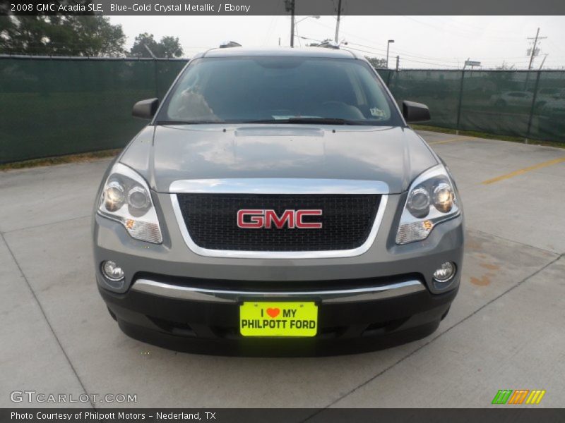 Blue-Gold Crystal Metallic / Ebony 2008 GMC Acadia SLE