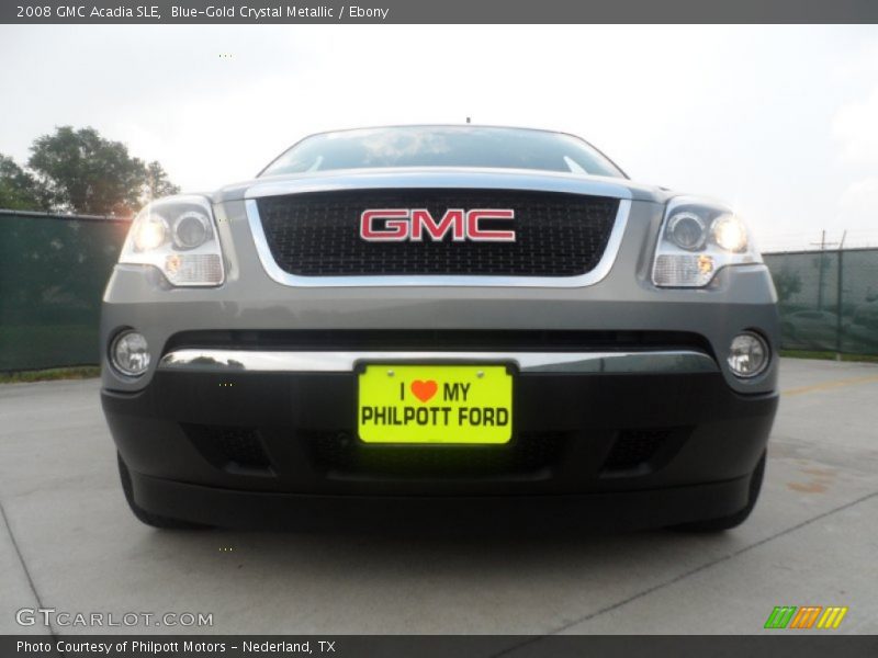 Blue-Gold Crystal Metallic / Ebony 2008 GMC Acadia SLE